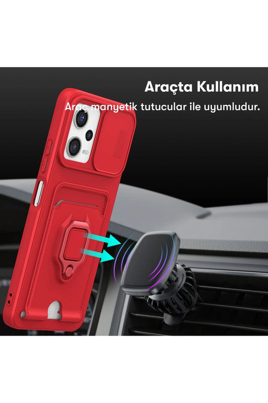 Xiaomi Poco X5 5G Zuma Kartvizitli Yüzüklü Silikon Kılıf - Lacivert 3