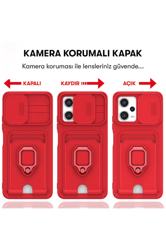 Xiaomi Poco X5 5G Zuma Kartvizitli Yüzüklü Silikon Kılıf - Siyah 6