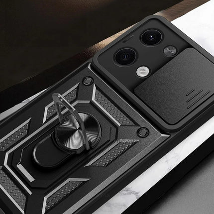 Xiaomi Poco X6 Pars Lens Yüzüklü Silikon Kılıf - Gold 2