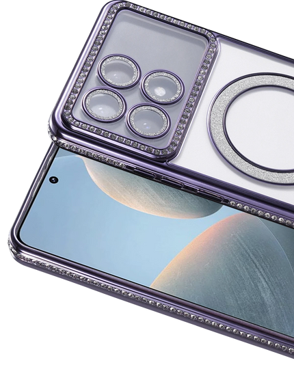 Xiaomi Poco X6 Pro Joke Simli Magneticsafe Kılıf - Derin Mor 2