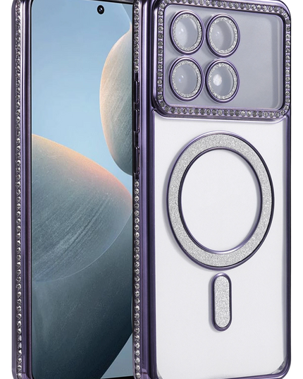 Xiaomi Poco X6 Pro Joke Simli Magneticsafe Kılıf - Derin Mor