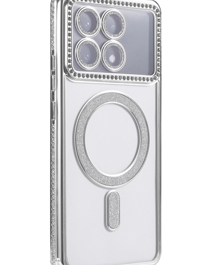Xiaomi Poco X6 Pro Joke Simli Magneticsafe Kılıf - Gümüş 3