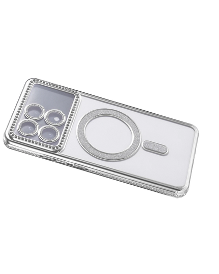 Xiaomi Poco X6 Pro Joke Simli Magneticsafe Kılıf - Gümüş 4
