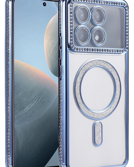 Xiaomi Poco X6 Pro Joke Simli Magneticsafe Kılıf - Mavi