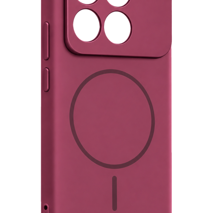 Xiaomi Poco X6 Pro Mika PC Magsafe Kapak Kılıf - Bordo