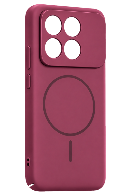 Xiaomi Poco X6 Pro Mika PC Magsafe Kapak Kılıf - Bordo