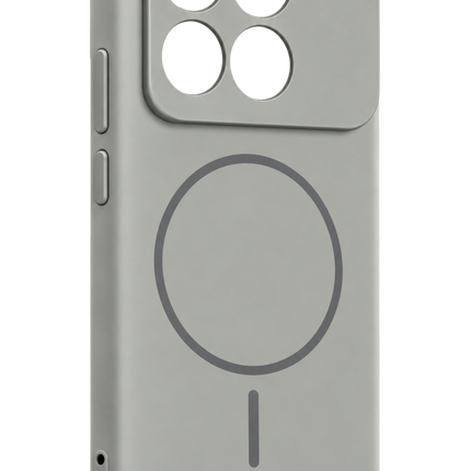 Xiaomi Poco X6 Pro Mika PC Magsafe Kapak Kılıf - Gri