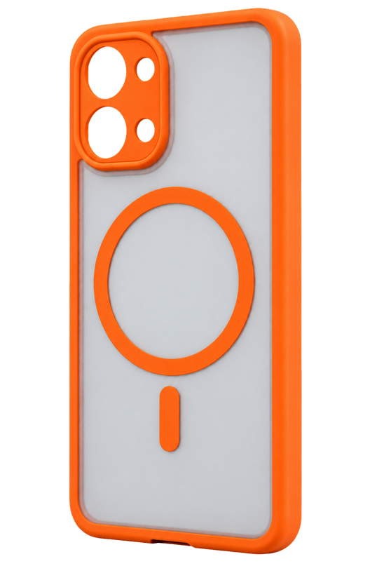 Xiaomi Poco X8 Pro Max Loji Magsafe Kapak Kılıf - Turuncu