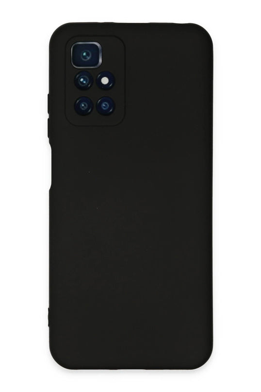 Xiaomi Redmi 10 2022 Nano içi Kadife Silikon Kılıf - Siyah