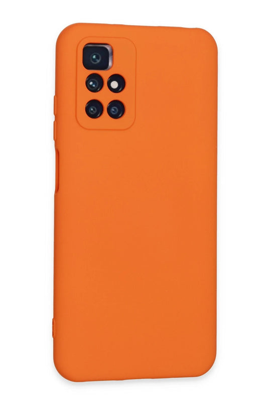 Xiaomi Redmi 10 2022 Nano içi Kadife Silikon Kılıf - Turuncu 2