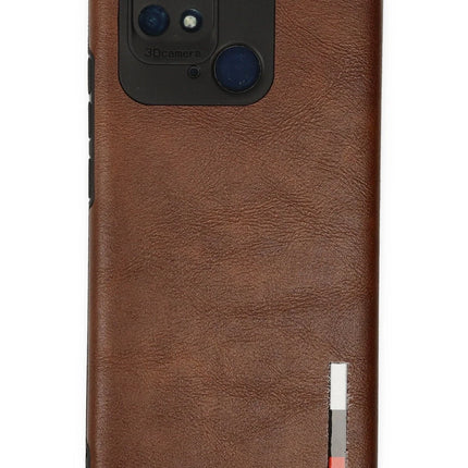 Xiaomi Redmi 10C Loop Deri Silikon Kılıf - Kahverengi