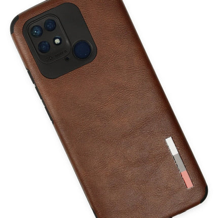 Xiaomi Redmi 10C Loop Deri Silikon Kılıf - Kahverengi 2