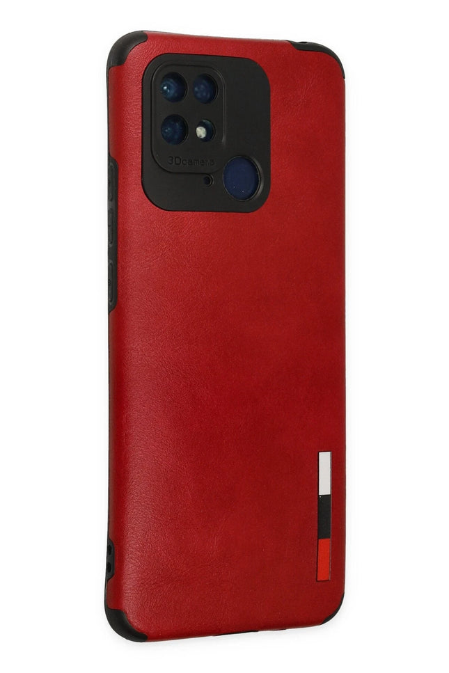 Xiaomi Redmi 10C Loop Deri Silikon Kılıf - Kırmızı 3