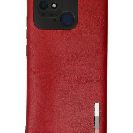 Xiaomi Redmi 10C Loop Deri Silikon Kılıf - Kırmızı