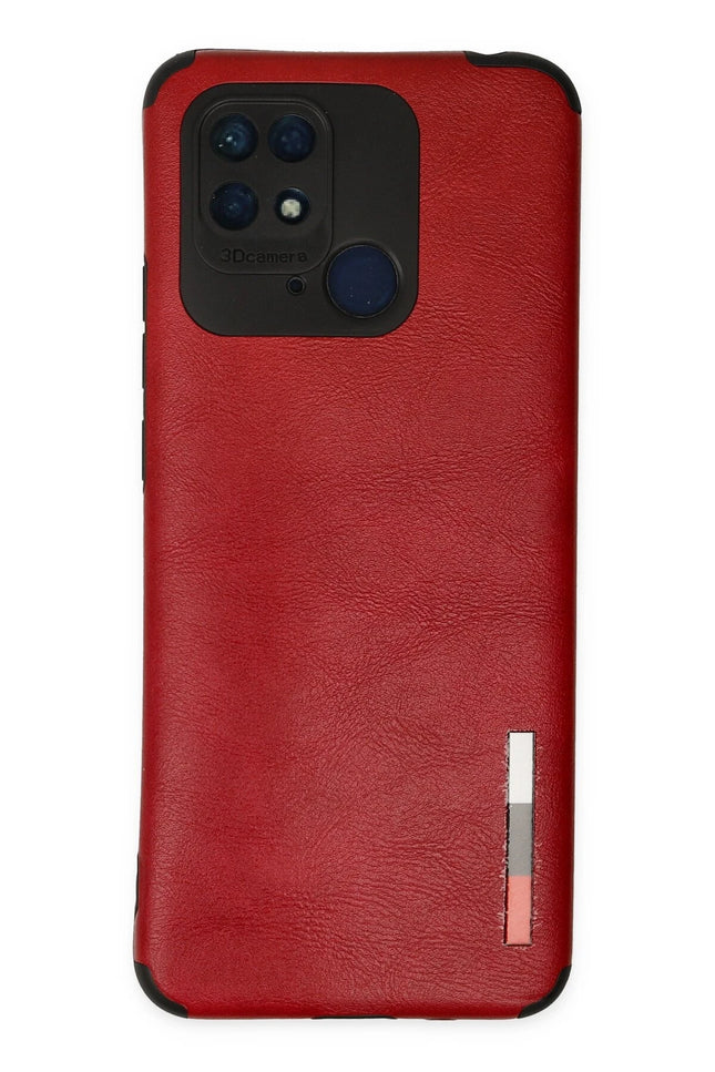 Xiaomi Redmi 10C Loop Deri Silikon Kılıf - Kırmızı