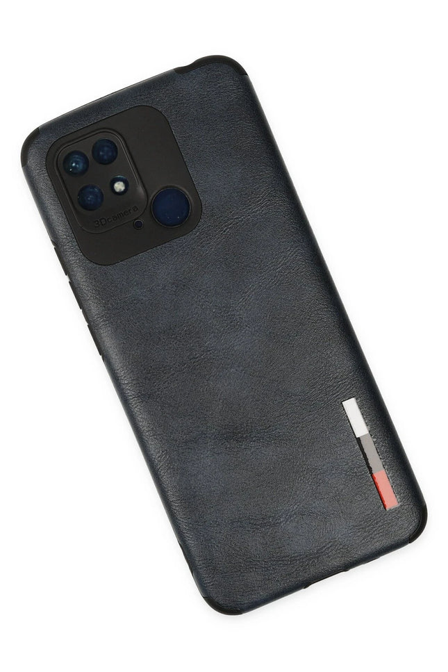Xiaomi Redmi 10C Loop Deri Silikon Kılıf - Lacivert 2
