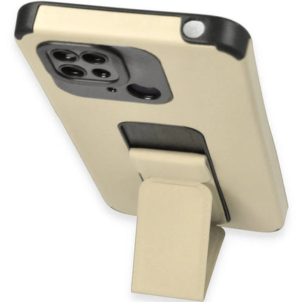 Xiaomi Redmi 10C Mega Standlı Silikon Kılıf - Gold 4