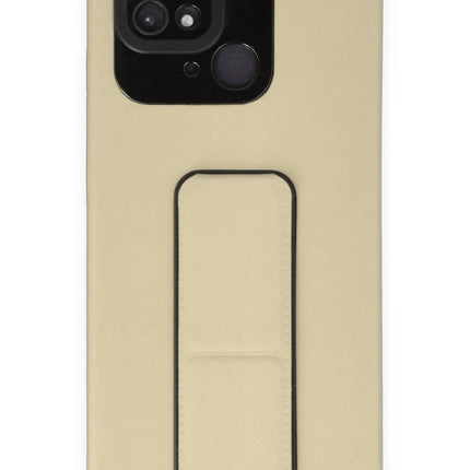 Xiaomi Redmi 10C Mega Standlı Silikon Kılıf - Gold 2