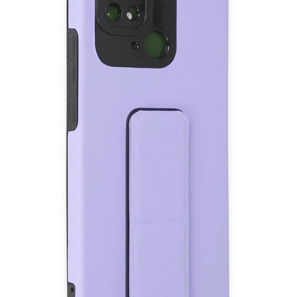 Xiaomi Redmi 10C Mega Standlı Silikon Kılıf - Lila