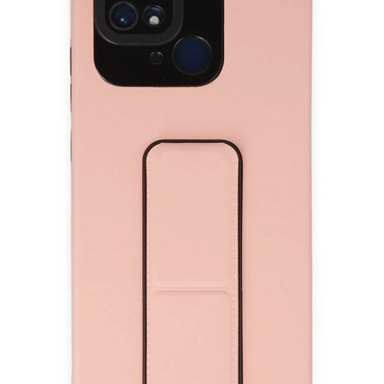 Xiaomi Redmi 10C Mega Standlı Silikon Kılıf - Pudra 2