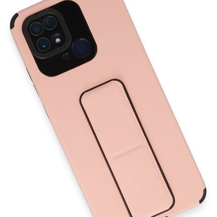 Xiaomi Redmi 10C Mega Standlı Silikon Kılıf - Pudra 3