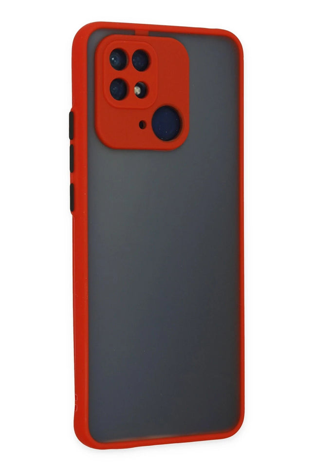 Xiaomi Redmi 10C Montreal Silikon Kapak Kılıf - Kırmızı 3