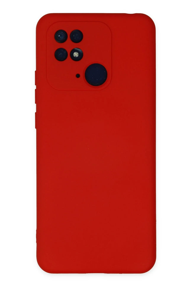 Xiaomi Redmi 10C Nano içi Kadife Silikon Kılıf - Kırmızı