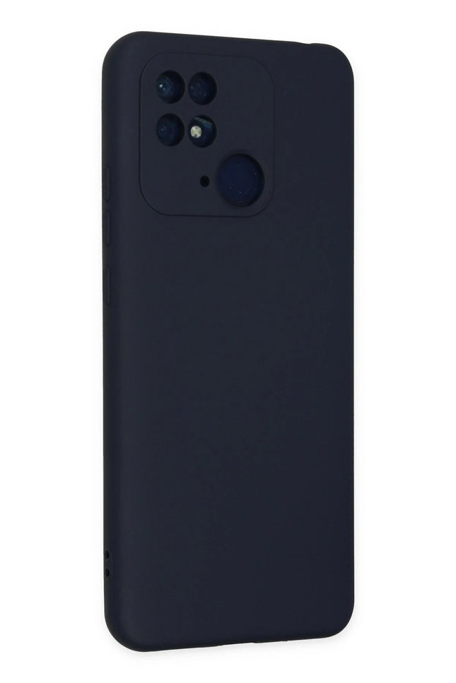 Xiaomi Redmi 10C Nano içi Kadife Silikon Kılıf - Lacivert 3