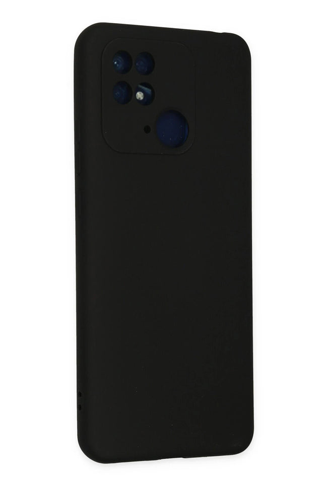 Xiaomi Redmi 10C Nano içi Kadife Silikon Kılıf - Siyah 3