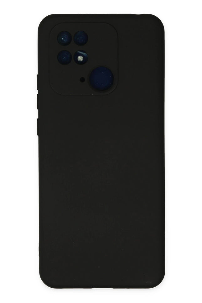 Xiaomi Redmi 10C Nano içi Kadife Silikon Kılıf - Siyah