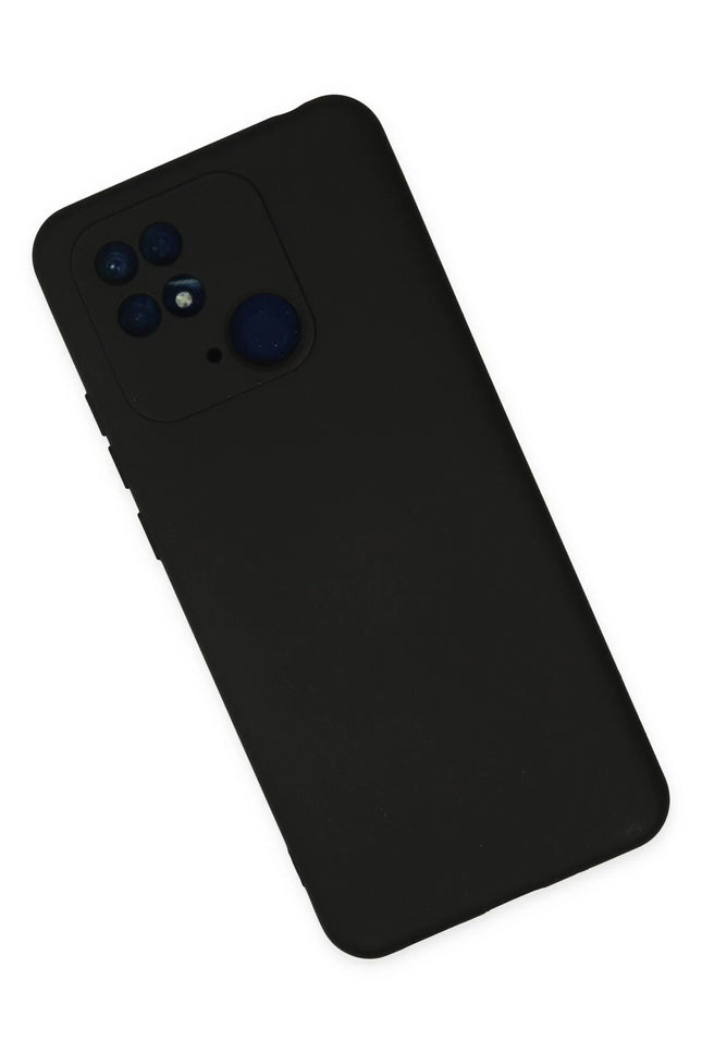 Xiaomi Redmi 10C Nano içi Kadife Silikon Kılıf - Siyah 2