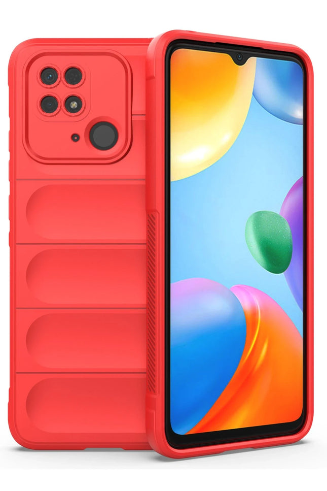 Xiaomi Redmi 10C Optimum Silikon Kılıf - Kırmızı