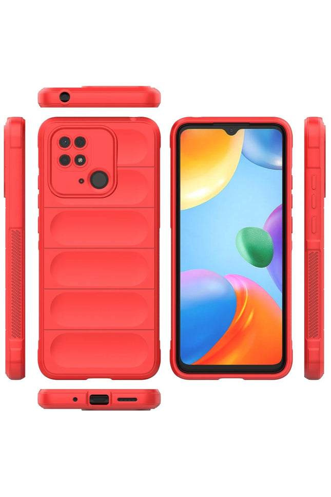Xiaomi Redmi 10C Optimum Silikon Kılıf - Kırmızı 3