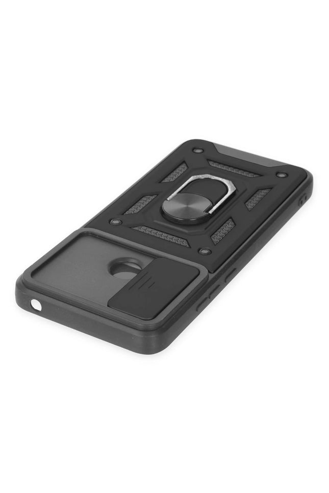 Xiaomi Redmi 10C Pars Lens Yüzüklü Silikon Kılıf - Siyah 4