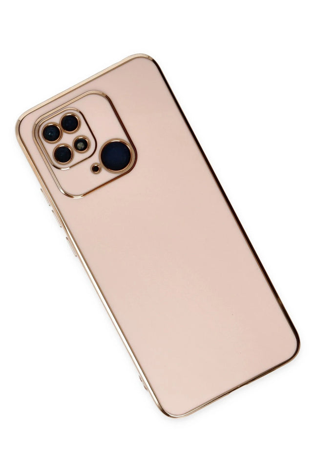 Xiaomi Redmi 10C Volet Silikon Kılıf - Pembe 3