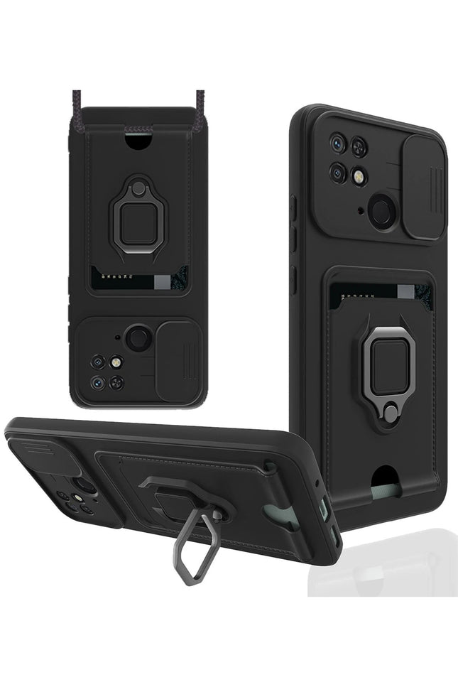 Xiaomi Redmi 10C Zuma Kartvizitli Yüzüklü Silikon Kılıf