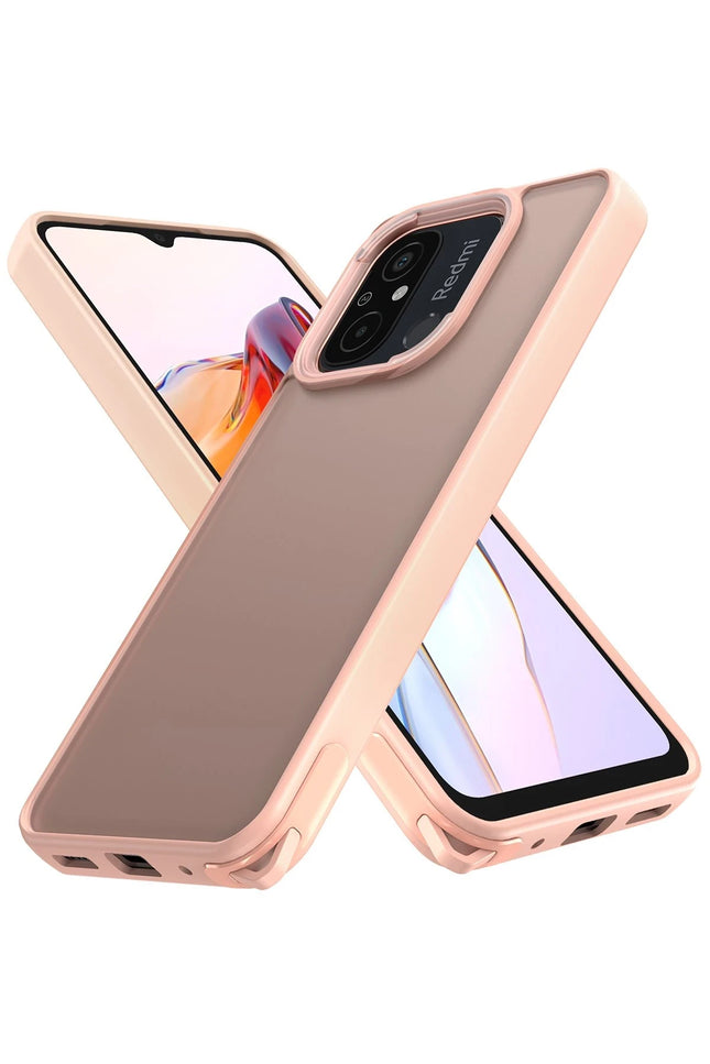 Xiaomi Redmi 12C Elegant Kapak Kılıf - Pudra