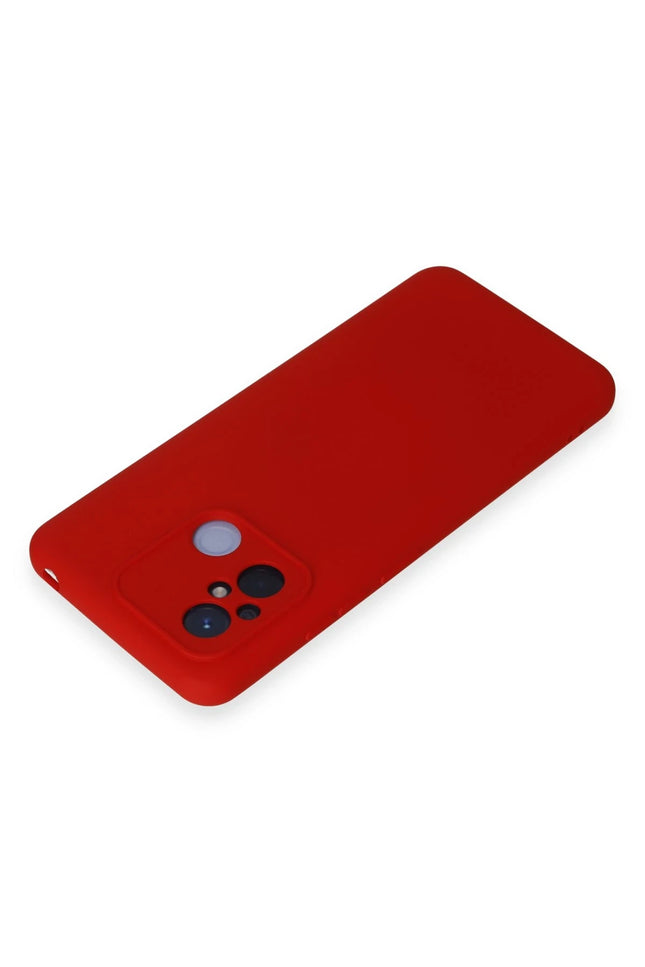 Xiaomi Redmi 12C Nano içi Kadife Silikon Kılıf - Kırmızı 3