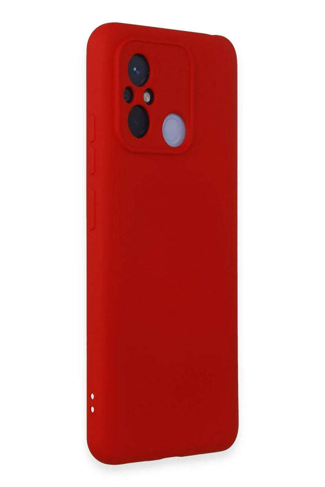 Xiaomi Redmi 12C Nano içi Kadife Silikon Kılıf - Kırmızı 2