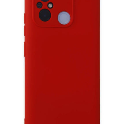 Xiaomi Redmi 12C Nano içi Kadife Silikon Kılıf - Kırmızı