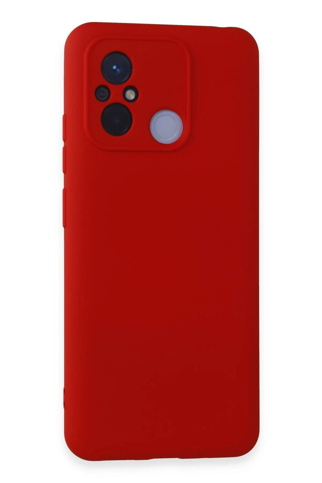 Xiaomi Redmi 12C Nano içi Kadife Silikon Kılıf - Kırmızı