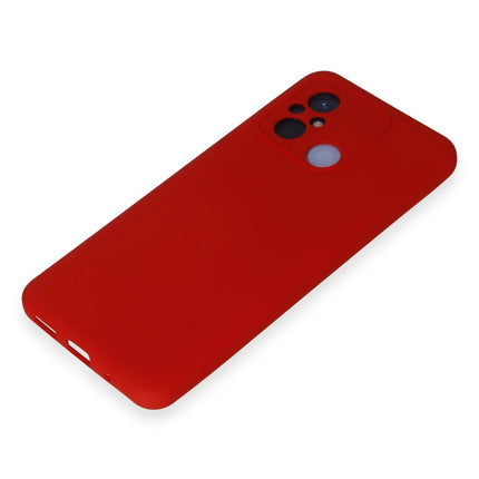Xiaomi Redmi 12C Nano içi Kadife Silikon Kılıf - Kırmızı 4