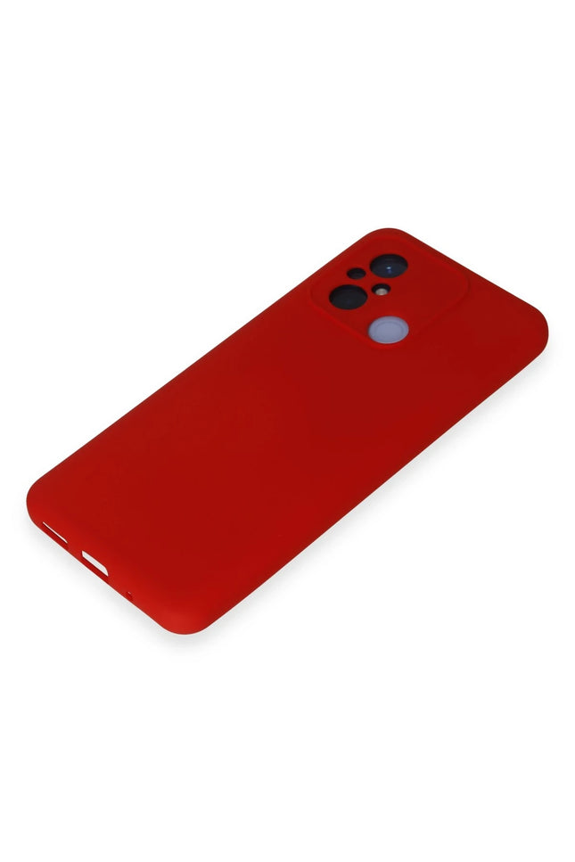 Xiaomi Redmi 12C Nano içi Kadife Silikon Kılıf - Kırmızı 4