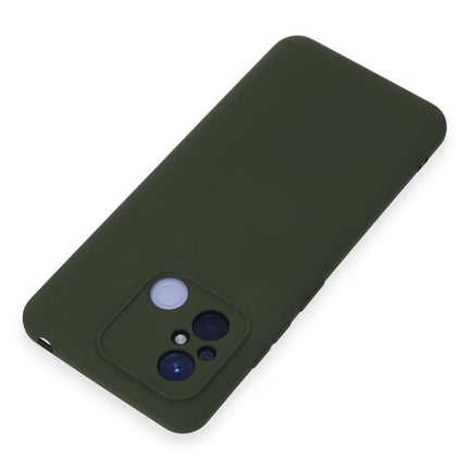 Xiaomi Redmi 12C Nano içi Kadife Silikon Kılıf - Koyu Yeşil 3