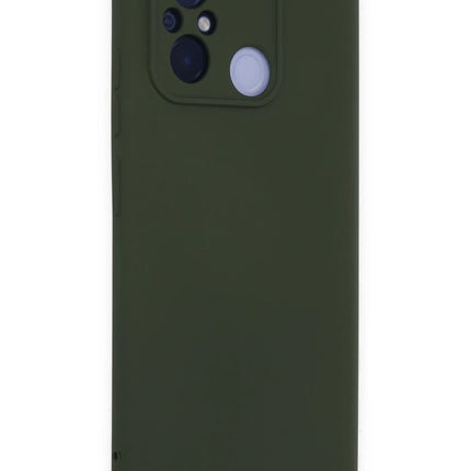 Xiaomi Redmi 12C Nano içi Kadife Silikon Kılıf - Koyu Yeşil 2