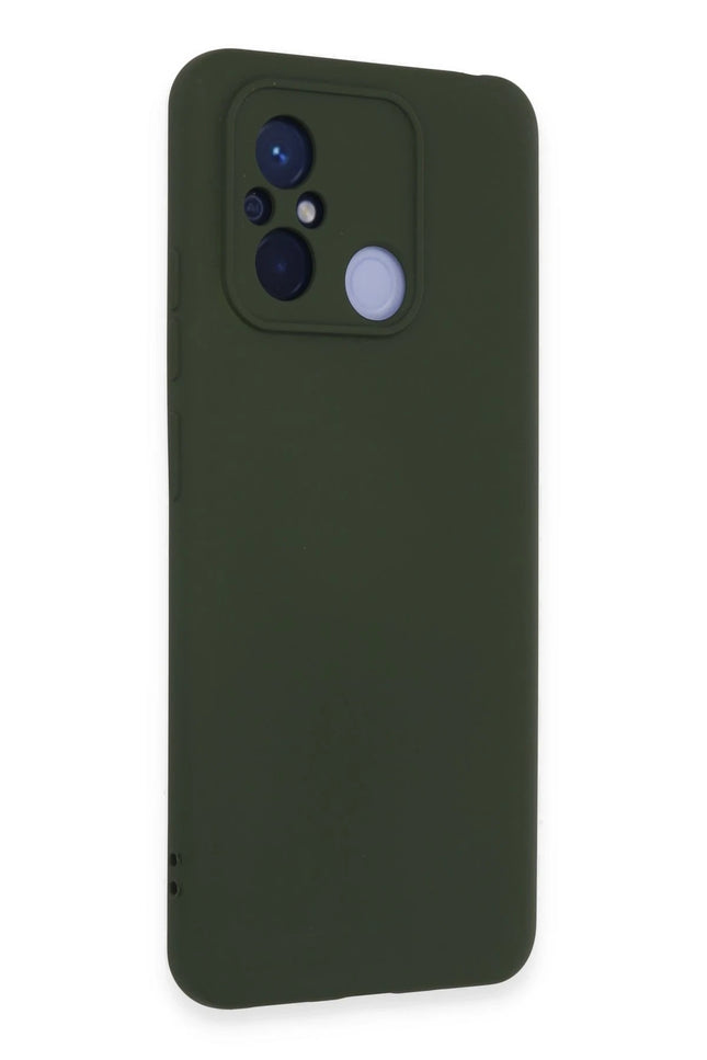 Xiaomi Redmi 12C Nano içi Kadife Silikon Kılıf - Koyu Yeşil 2