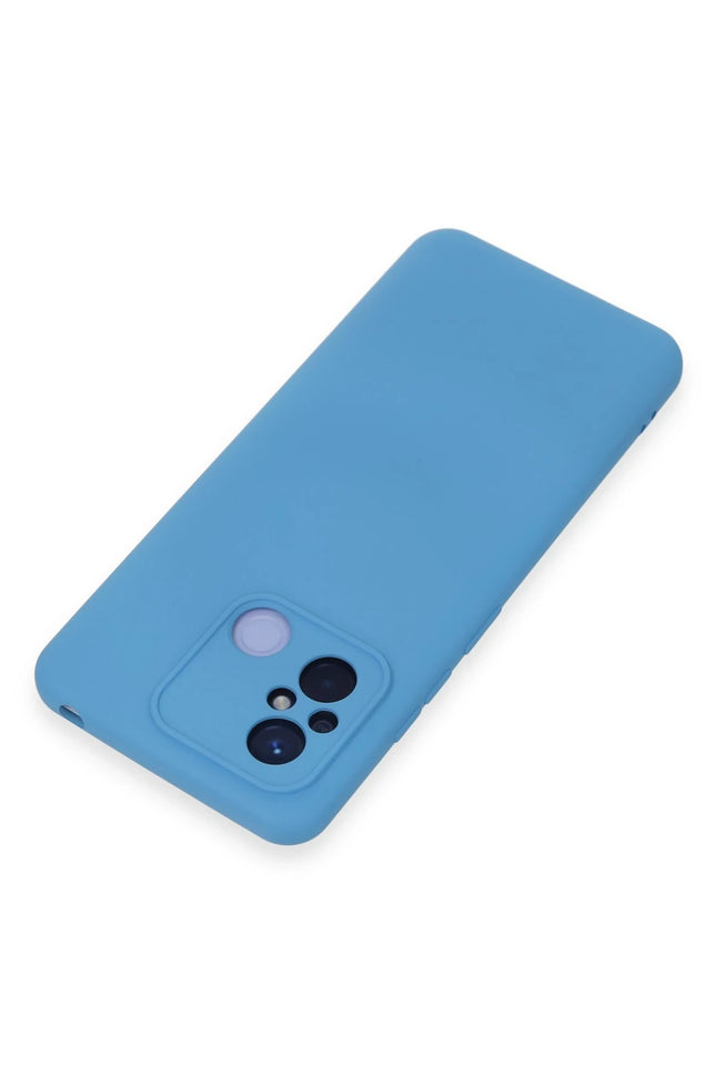 Xiaomi Redmi 12C Nano içi Kadife Silikon Kılıf - Mavi 3