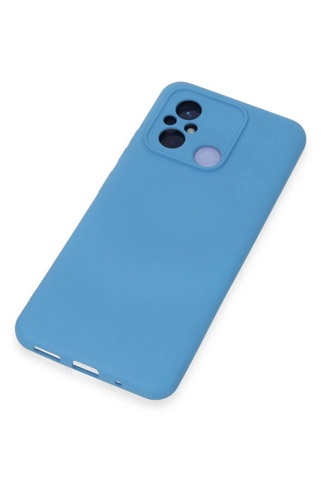 Xiaomi Redmi 12C Nano içi Kadife Silikon Kılıf - Mavi 4