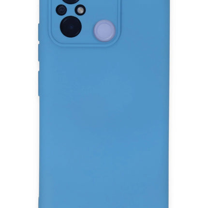 Xiaomi Redmi 12C Nano içi Kadife Silikon Kılıf - Mavi