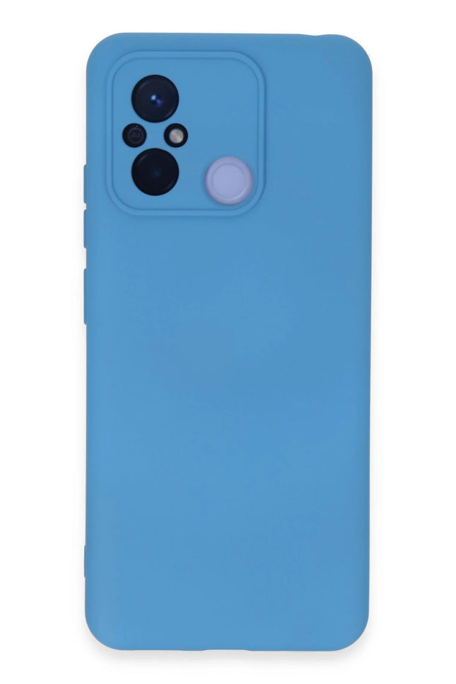 Xiaomi Redmi 12C Nano içi Kadife Silikon Kılıf - Mavi